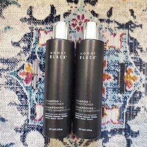 MONAT Black Shampoo+Conditioner, 2 bottles